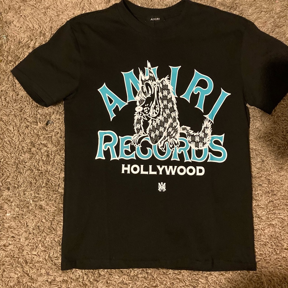Amiri Black Graphic T-Shirt for Men